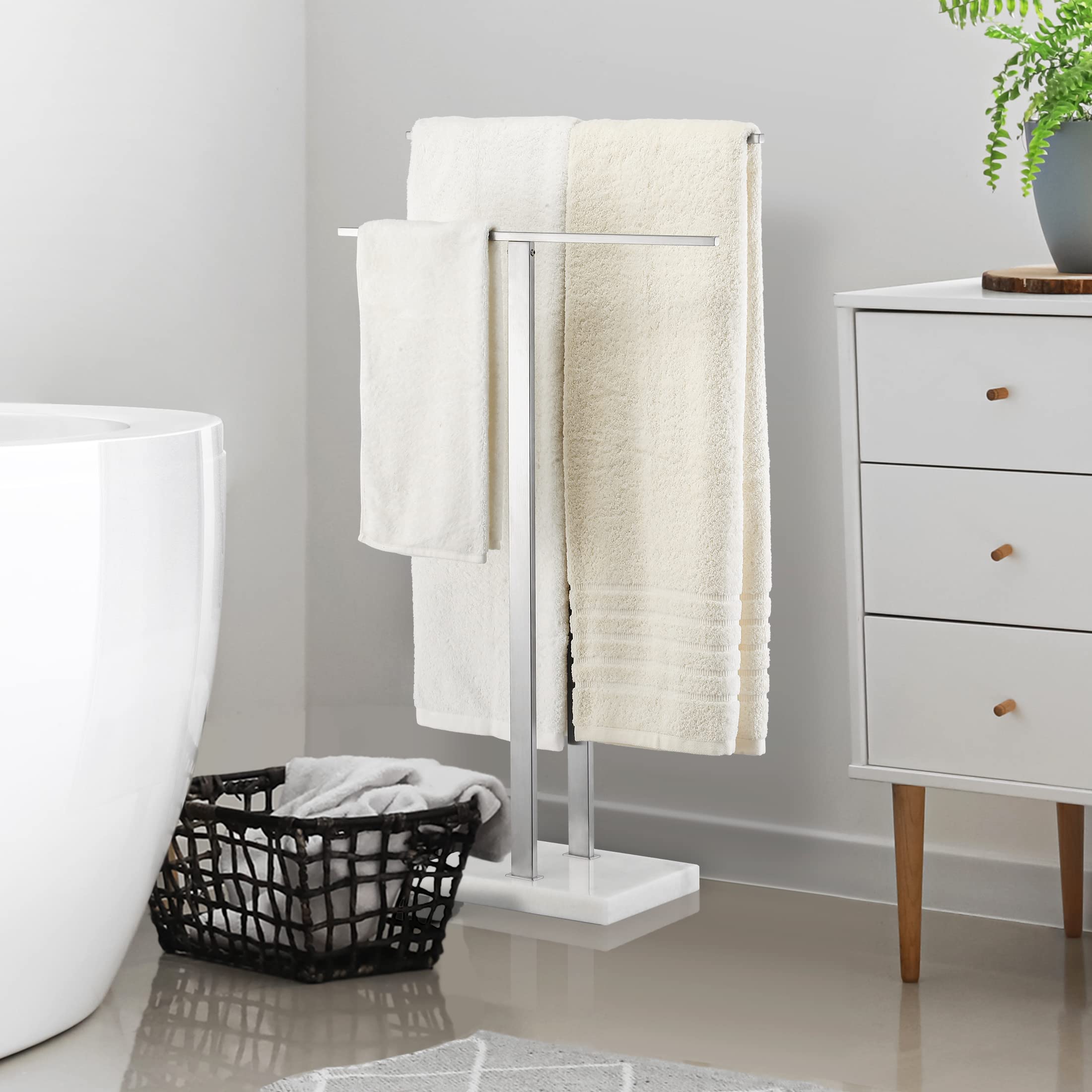 Snapklik.com : KES Standing Towel Rack 2-Tier Towel Rack Stand