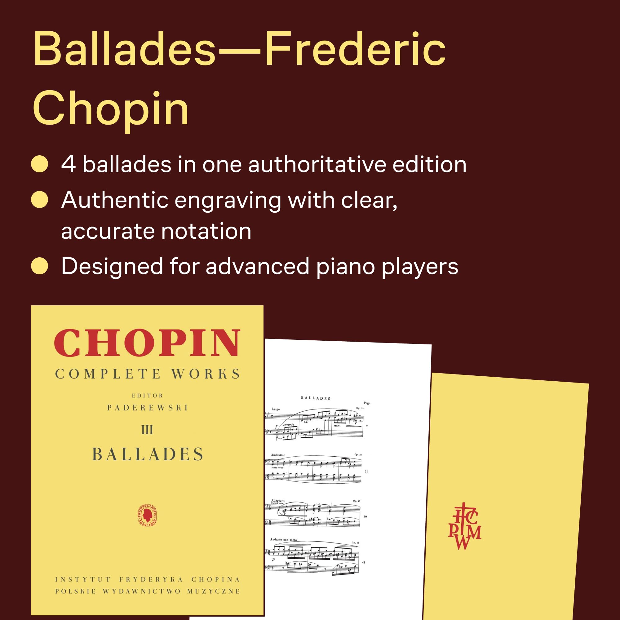 Ballades: Chopin Complete Works Vol. III (Chopin Complete Works, 3)