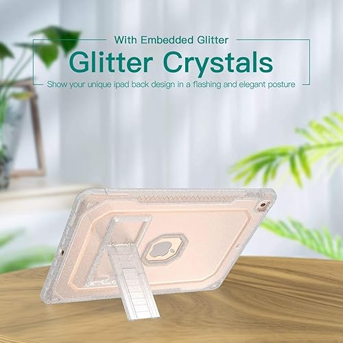 Miniatura 6 de ZoneFoker for iPad 9th Generation Case, for iPad 8th7th Generation 10.2 inch Case 202120202019,Clear Glitter Slim Shockproof Hard iPad 9 8 7 Gen