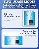 Vista 5 de Aquarium Bio Sponge Filter, Super-Quiet Submersible Fish Tank Foam Filter with 1 Spare Sponge, Suits Tanks Within 20 Gallon(S)