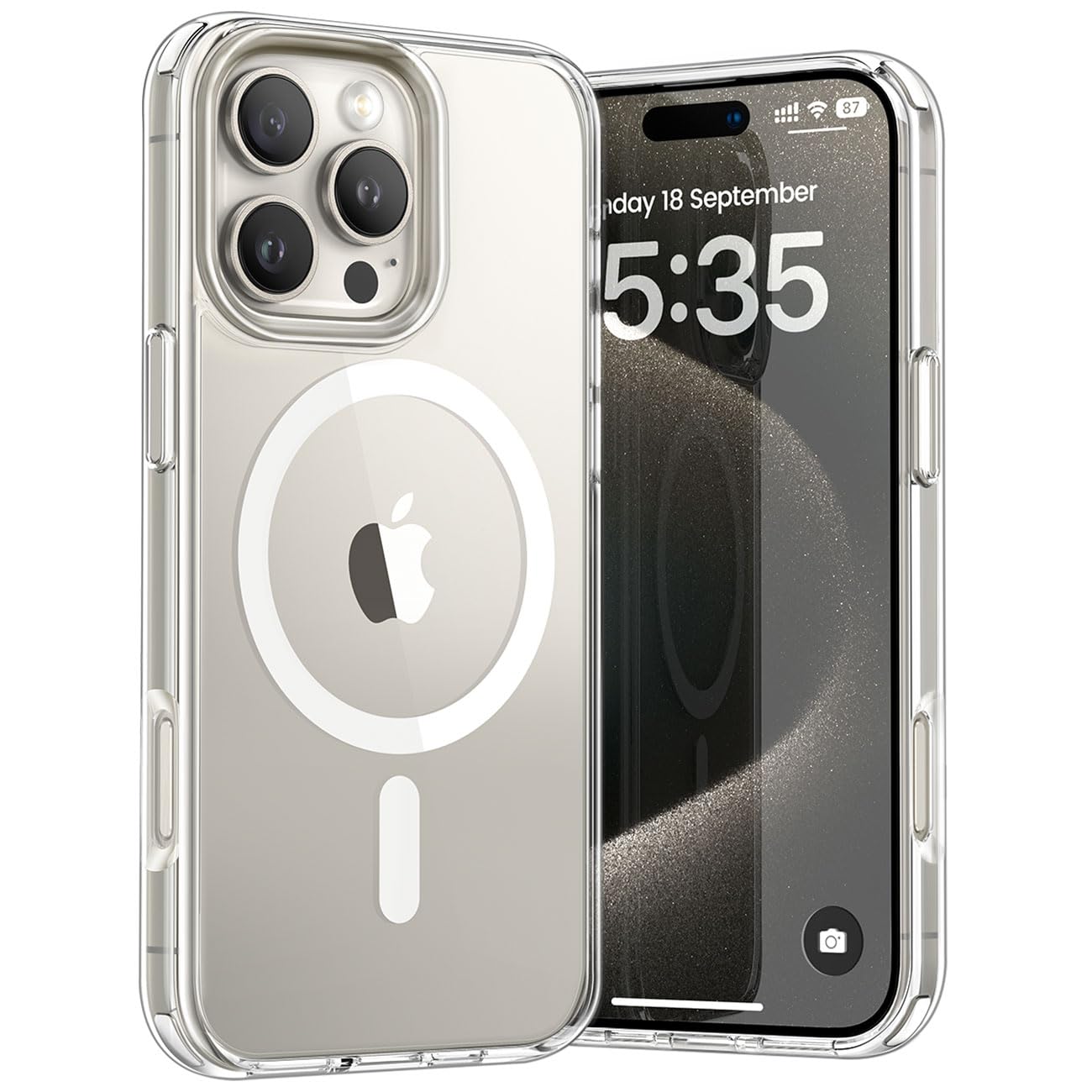 【JESIMAIK】JESIMAIK 16 PRO iPhone 16 Pro Leather Case | Sand (works with MagSafe
