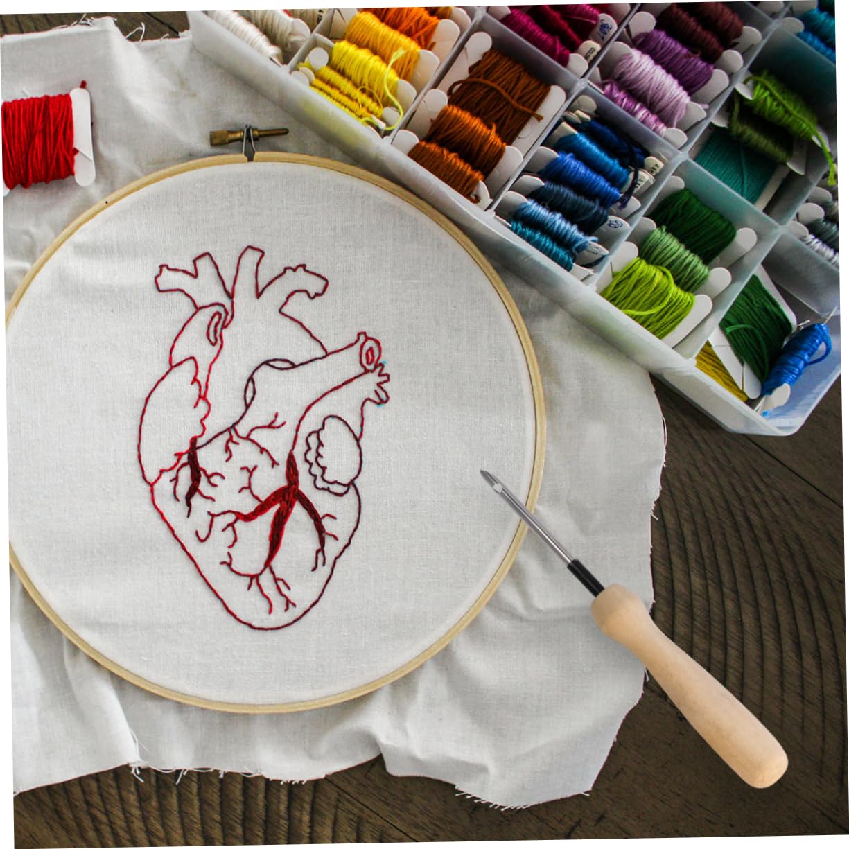 OSALADI 2pcs Punch Needle for DIY Sewing Replaceable Needles for Embroidery Crafts Durable Golden Silver Tools for Adults for Art Projects