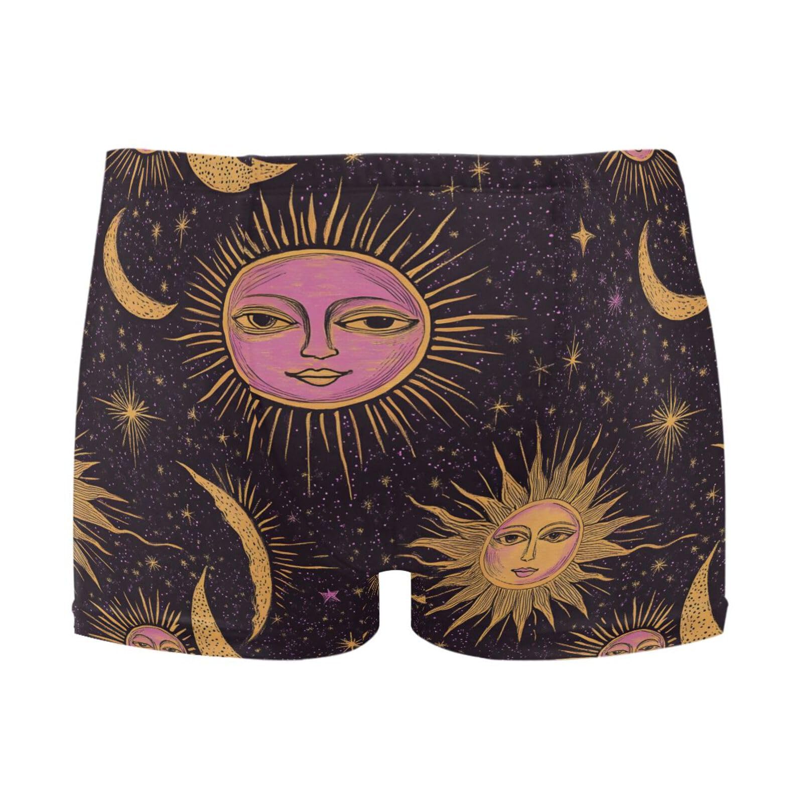 UMIRIKO Mandala Moon Sun Men Swim Brief Square Leg Swimsuit Swimwear Bathing Suits for Men M 202b8424