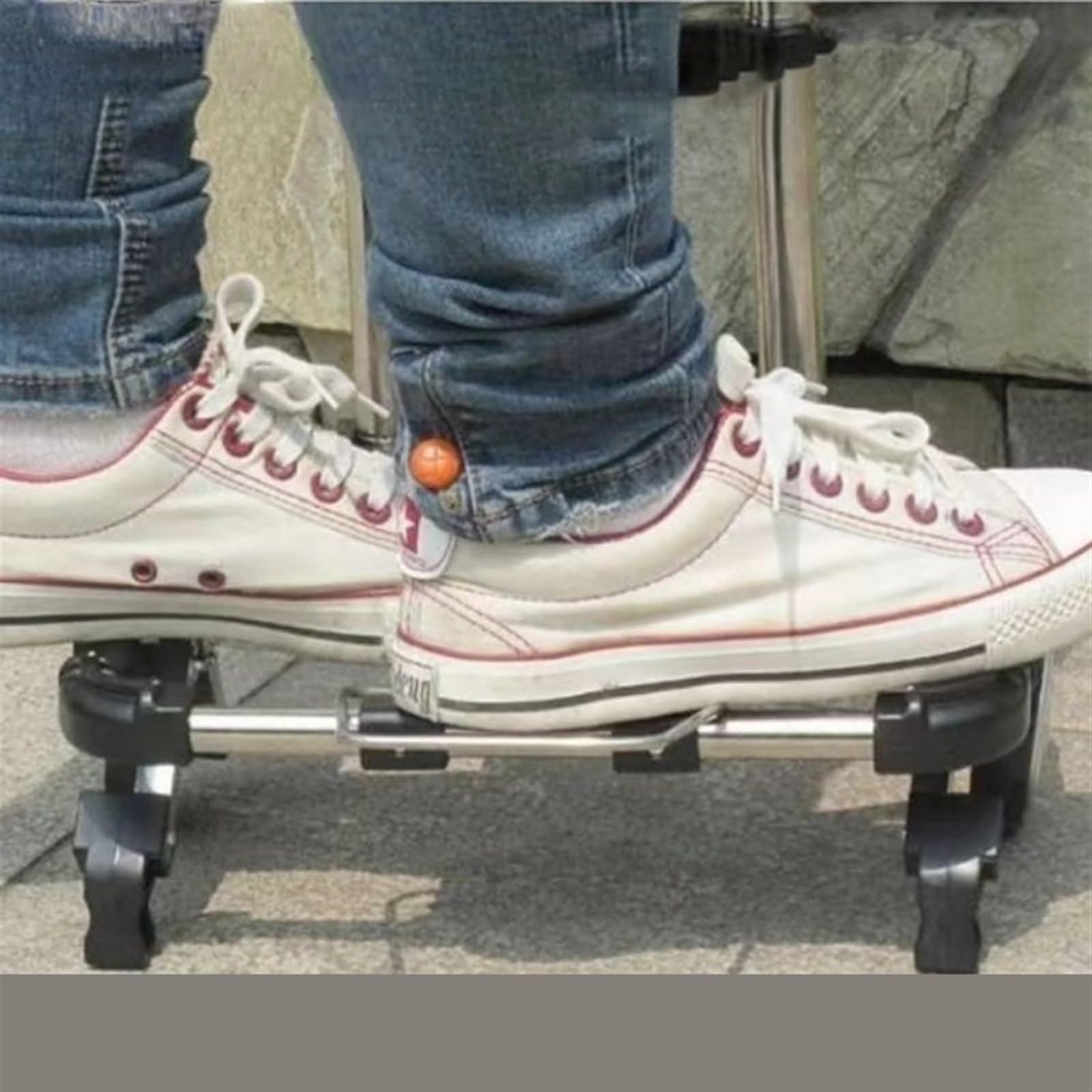 Plattformwagen Vollständig zusammenklappbares Edelstahl-Gepäckauto, Tragfähigkeit 30 kg, leicht zu tragendes Gepäck, Trolley, Koffer, Schulranzen, Einkaufswagen(Pink)