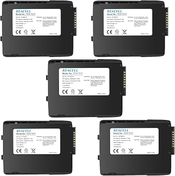 5 Packs TC70 Replacement Battery Compatible for Zebra Symbol TC77 TC75 TC70X TC72 TC75GK TC720L TC700H TC77HL TC700K