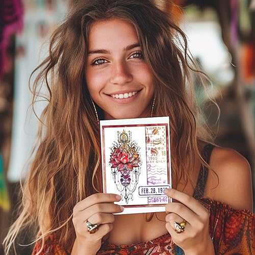 Miniatura 5 de GLOBLELAND Magic Lotus Rose - Sellos transparentes para hacer tarjetas, flores, sellos transparentes de silicona, para plantas, sellos transparentes