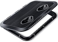 Vista 8 de smartmarine Marine Deck Access Hatch 17.3“×12.4 Black Rectangle Boat Hatch & Lid,Boat Deck Hatch Lids