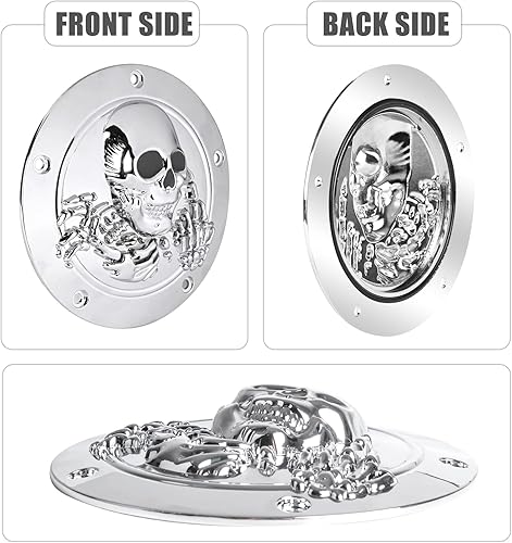 Miniatura 6 de Sresk Cubierta de temporizador Derby CNC de 5 agujeros Derby, cubierta de sincronización del motor con cubiertas de puntos para Harley 1999-2014