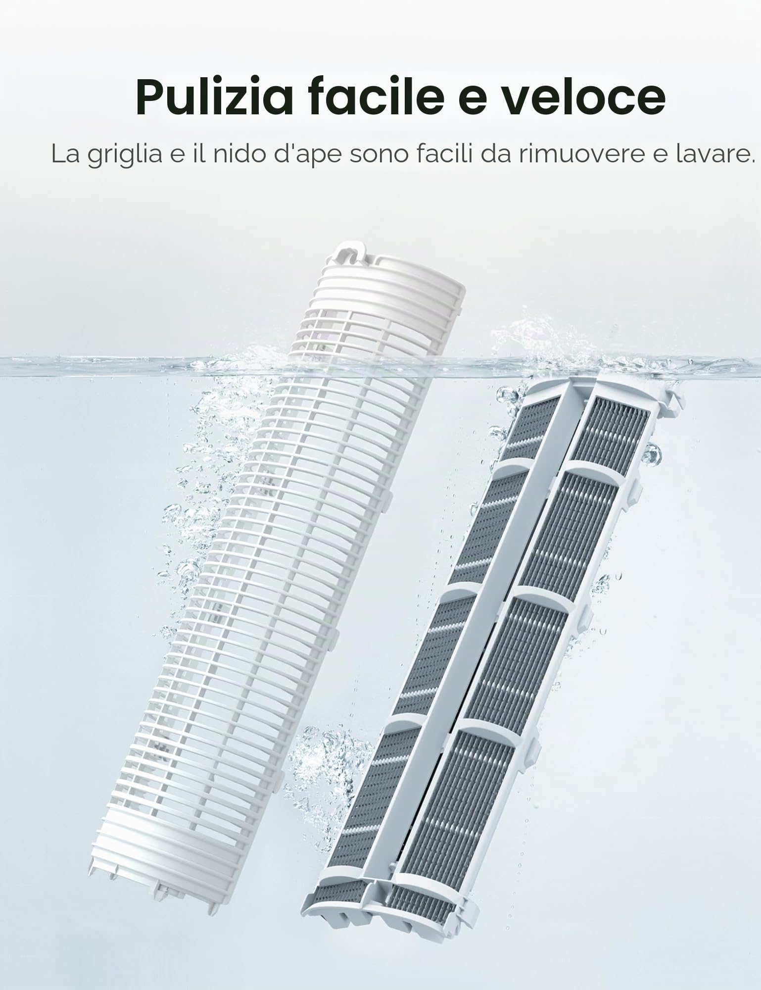 Dreo Ventilatore a torre con raffreddamento silenzioso, ventilatore con raffreddamento ad acqua, 40 pollici, refrigeratore evaporativo con funzione girevole a 80°, 3 modalità, 4 velocità, telecomando