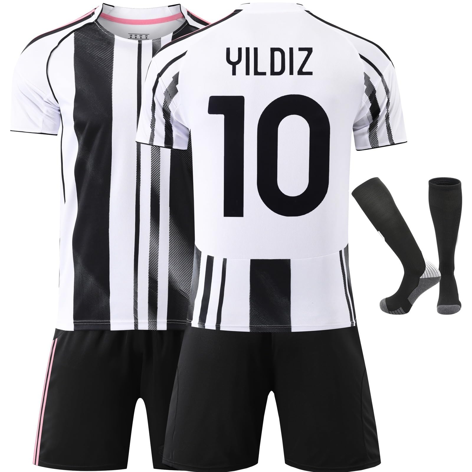 Yildiz Torino 2024/2025 Heim #10 Football Fußball Kinder Trikot Shorts Socken Fußballbekleidung Geschenk Set Jugendgrößen