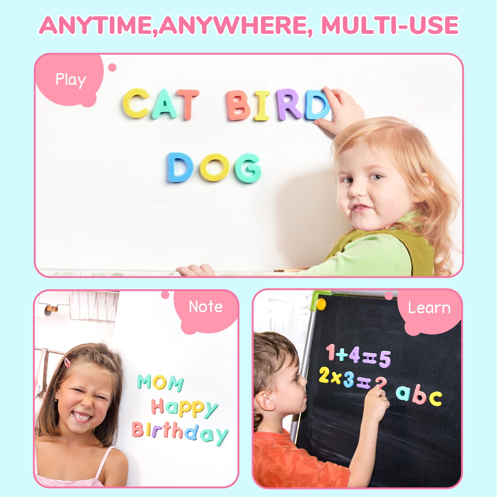 Amazon.com: JoyCat Magnetic Letters and Numbers, Uppercase and