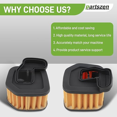 Miniatura 5 de 537207501 Filtro de combustible de aire para Husqvarna 570 575 XP 575XP 576XP motosierra con kit de manguera de línea de filtro de bujía