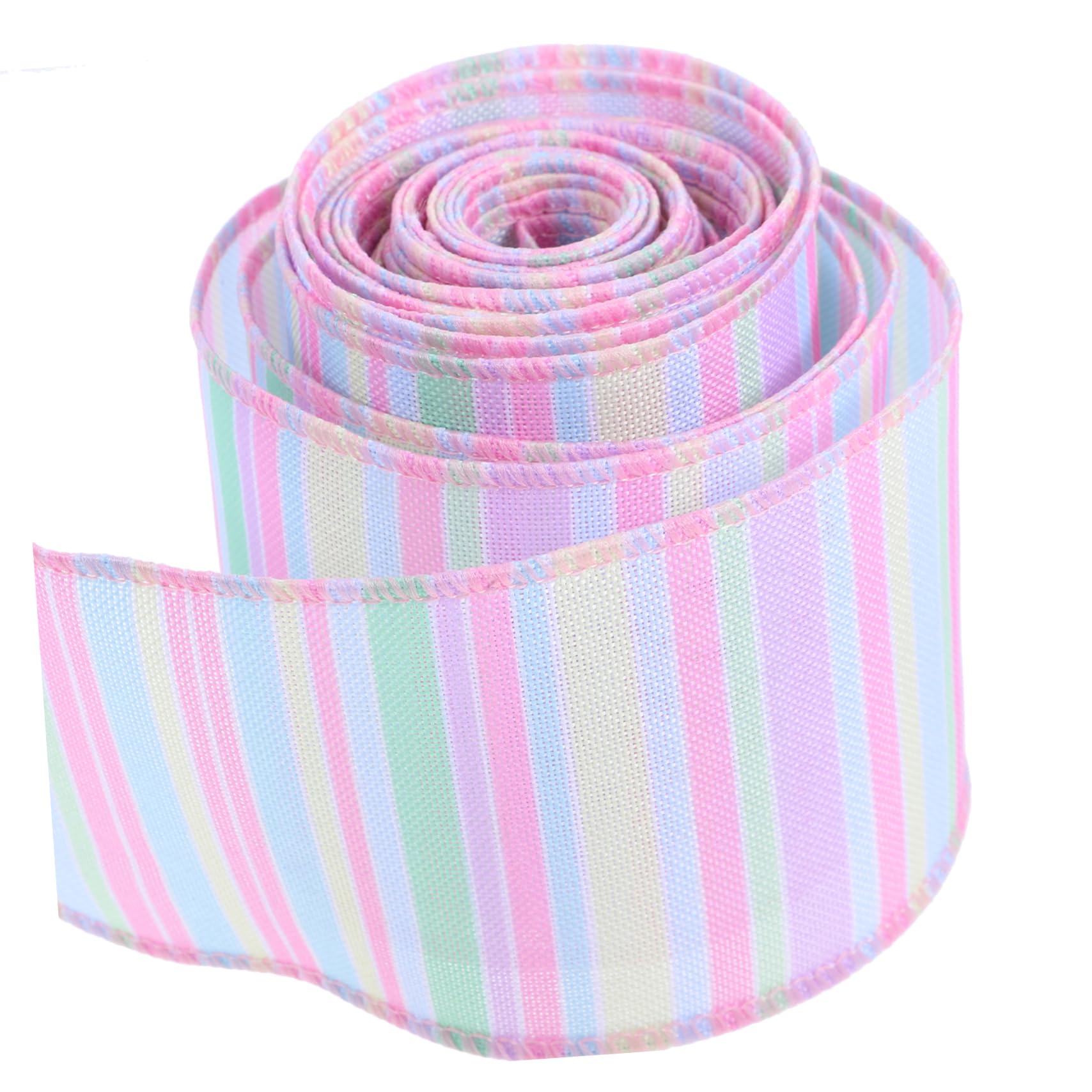 Alipis 4 Set Nastro di Prua Nastro Pasquale per L'artigianato Nastro Artigianale per Pasqua Nastro Rosa Pastello Nastro da Festa Nastro Natalizio Nastro Primaverile Poliestere 2 * 4