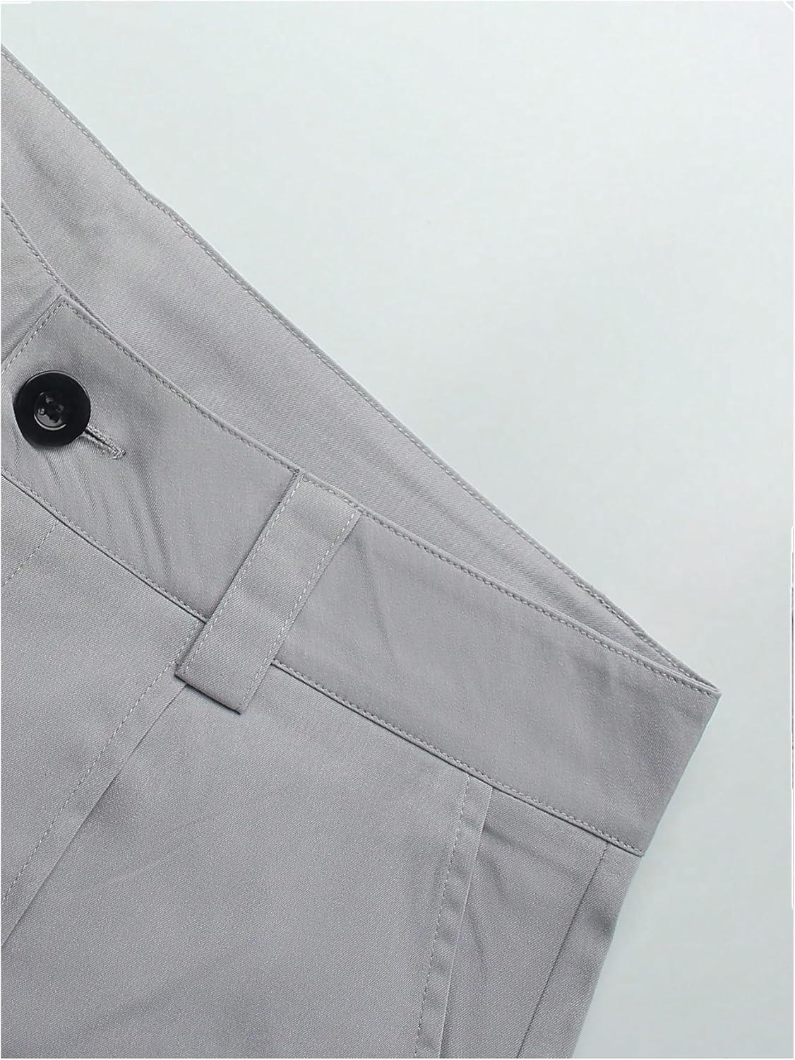 GORGLITTER Men's Baggy Cargo Pants High Waisted Wide Leg Dress Metal Slacks Work Pants Y2K Casual Trousers - Image 3