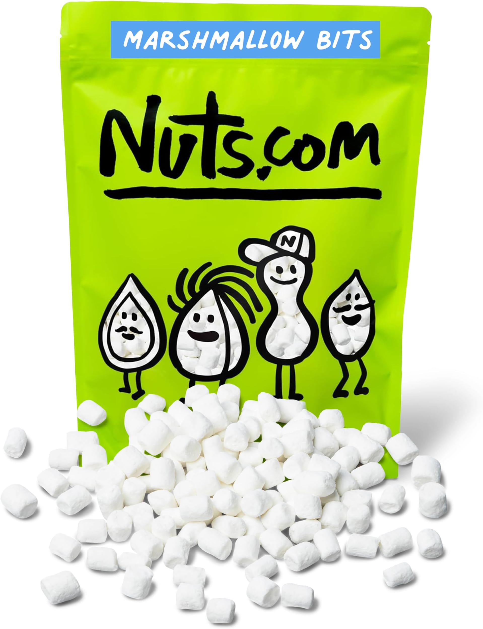 Nuts.com Dehydrated Marshmallows Mini - Premium Freeze Dried White Vanilla Cereal Marshmallows for Hot Chocolate Cocoa, Ice Cream Toppings, S’mores (1.5 lbs)