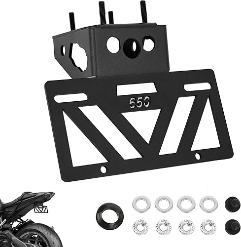 2025 Ninja 650 Fender Eliminator Z650 Fender Eliminator 2024 Ninja 650 Tail Tidy Ninja 650 Soporte de placa de matrícula Z650 EX650 ABS 2017 2018