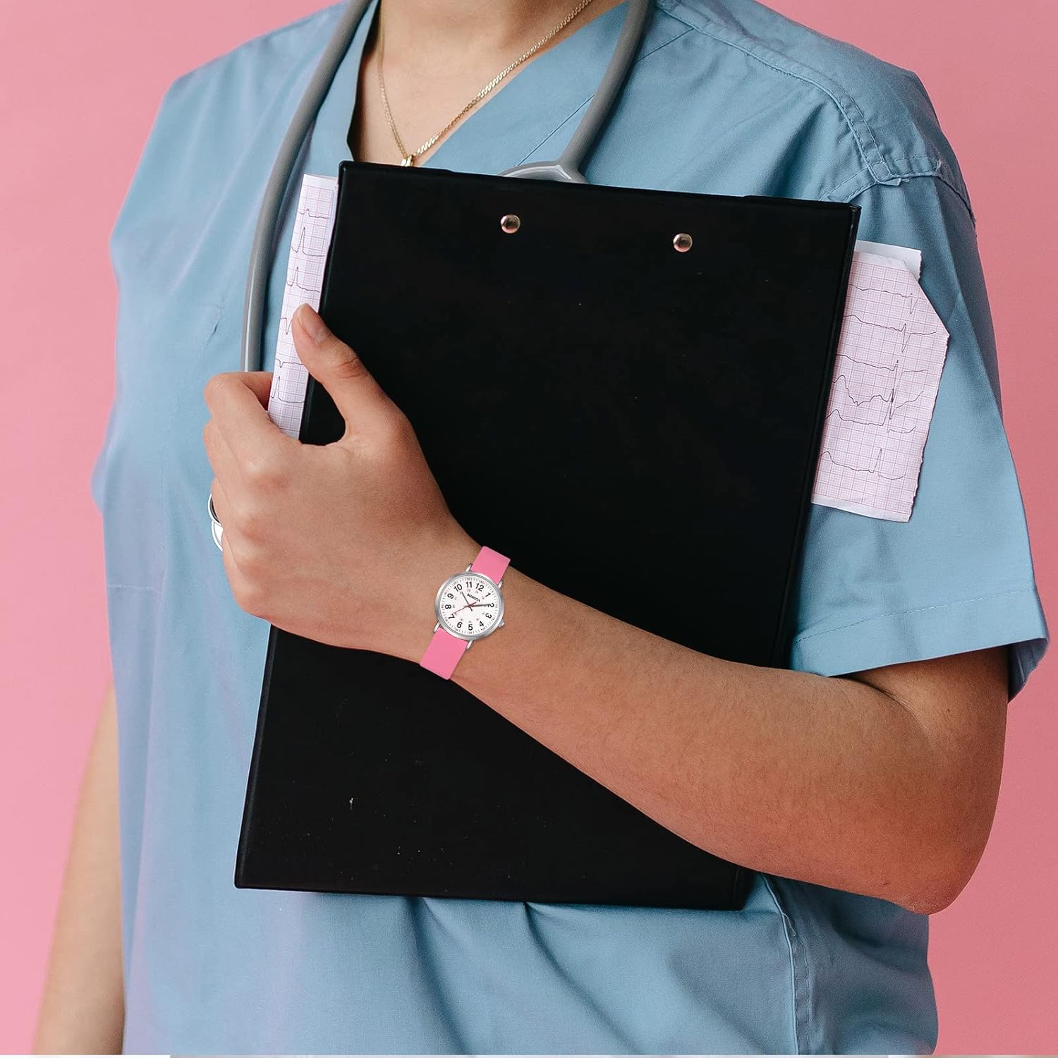 Miniatura 7 de BOSHIYA Nurse Watch, Nursing Watch for Nurse, Medical Professionals and Students, Watch with Second Hand for Nurses Easy to Read Waterproof, Medical
