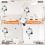 Wall Clock for Living Room, Silent Quality Quartz Battery Operated with Pendulum, Analog Metal Decorative Large Wall Clocks for Kitchen Bathroom Bedroom Wall Home Decor, 15.4x28inch(Black)