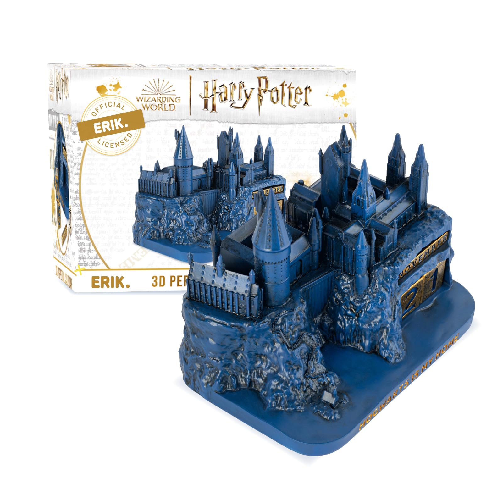 Grupo Erik Perpetual Calendar - Harry Potter Merchandise | Desk Calendar, Home Office Desk Accessories, Home Decor Accessories | Hogwarts Harry Potter Gifts
