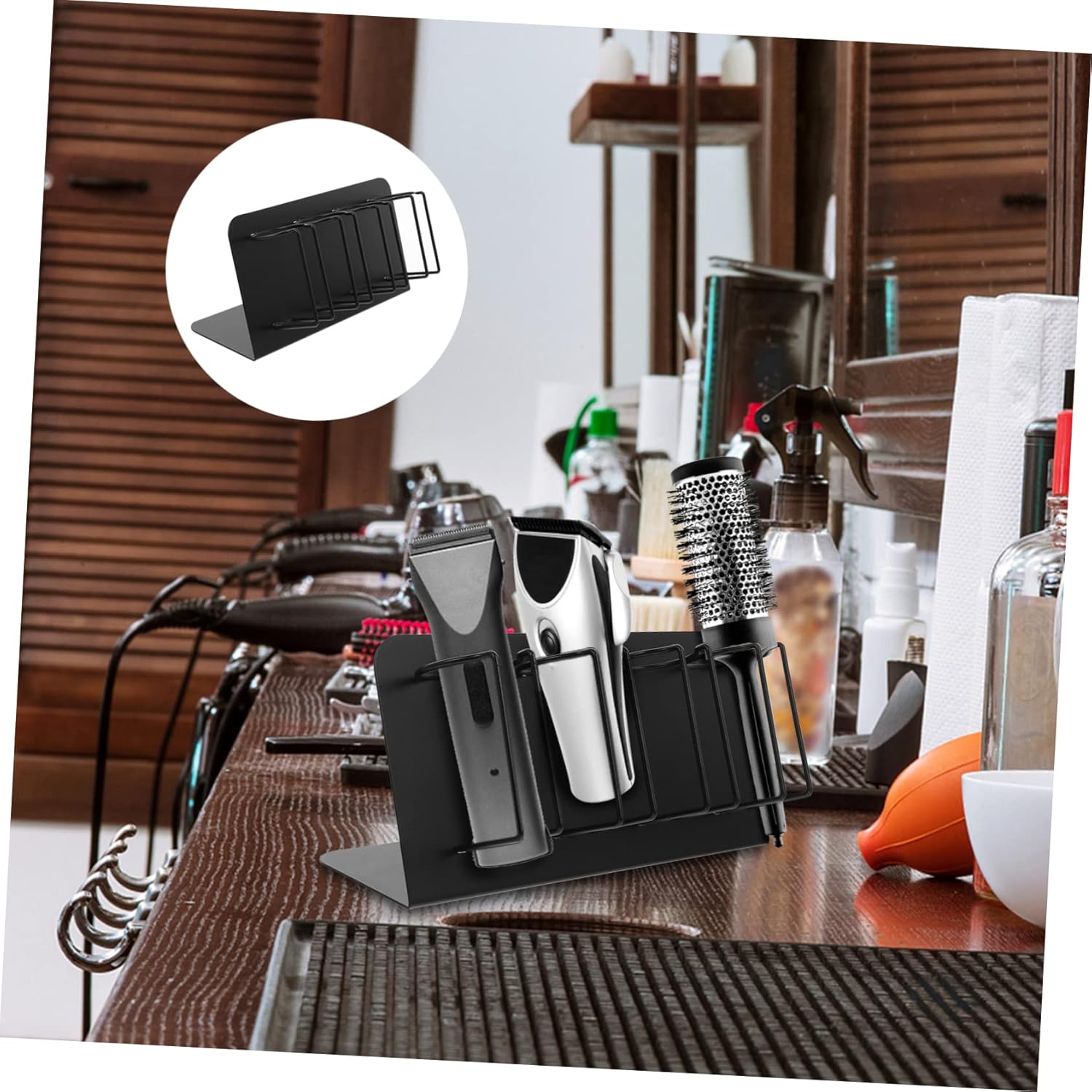 Professional Hair Clipper Holder Wall Mount Storage Rack for Electric Clippers Barbershop Tool Organizer