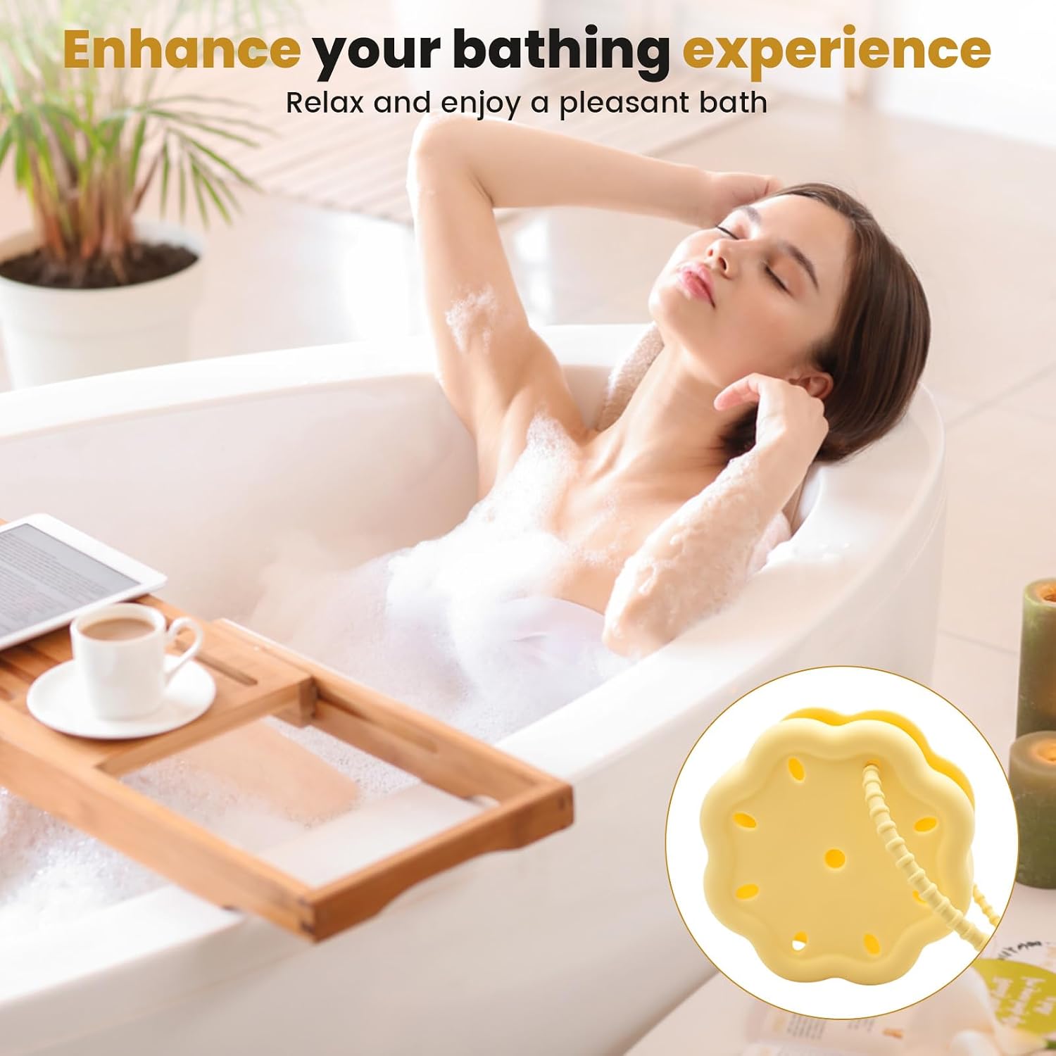 Silicone Shower Steamer Holder with Adjustable Strap, Suction Cup Shaped Shower Steamer Tray for Shower Rod Tiles, Bathroom Accessories, Adornment Household Supply