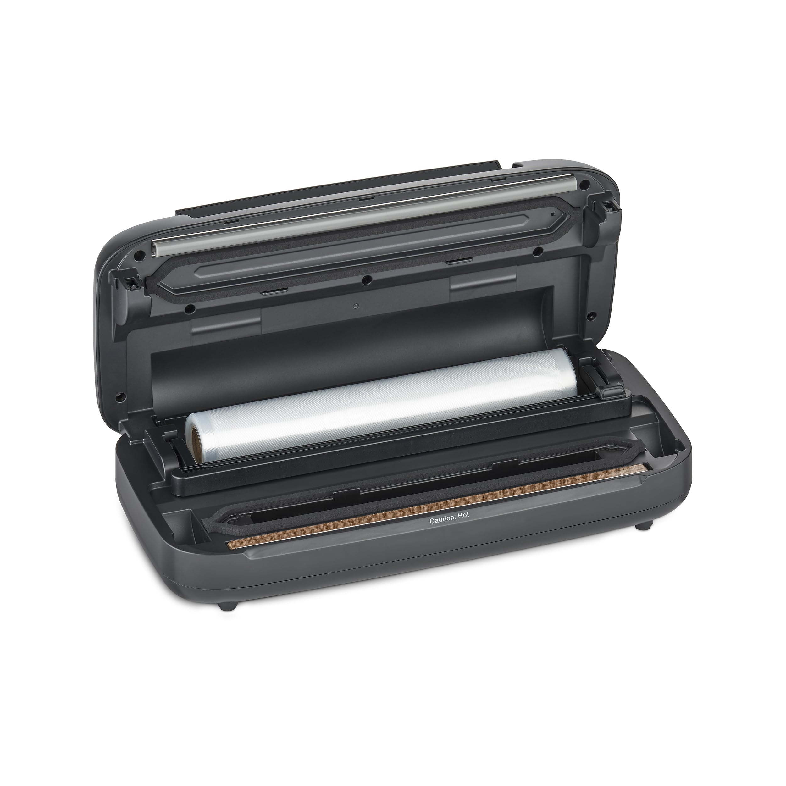 CASO VRH 590 advanced Vakuumierer - bis 125 Vakuumiervorgänge non-stop & Amazon Basics 28 cm x 500 cm, 2 Rollen für Vakuumierer