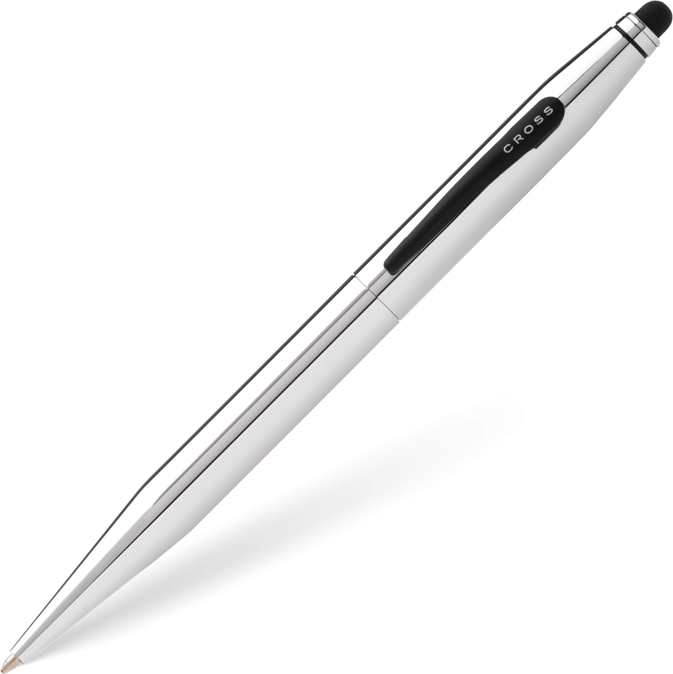 – CROSS Tech2 Chrome Ballpoint Pen with Stylus incl. Premium Gift Box / Refillable Medium Ballpen