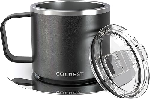 Miniatura 8 de Coldest Taza de café espresso apilable aislada con platillo  Taza aislada de triple pared de viaje de acero inoxidable para viaje de café expreso de