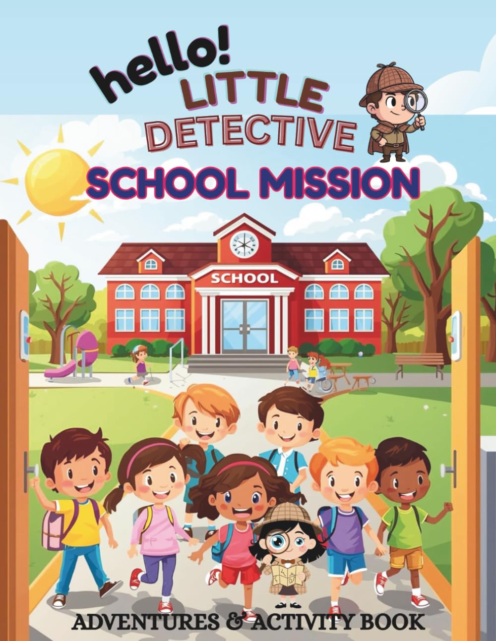 Hello little detective: the school mission: Adventures and activity book