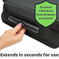 Vista 3 de BubbleBum Teleport Backless Booster Car Seat, Kids Booster Seat for Car 40-100 lbs, Telescopic Portable Carseat, Ideal for Everyday Use and Foldable