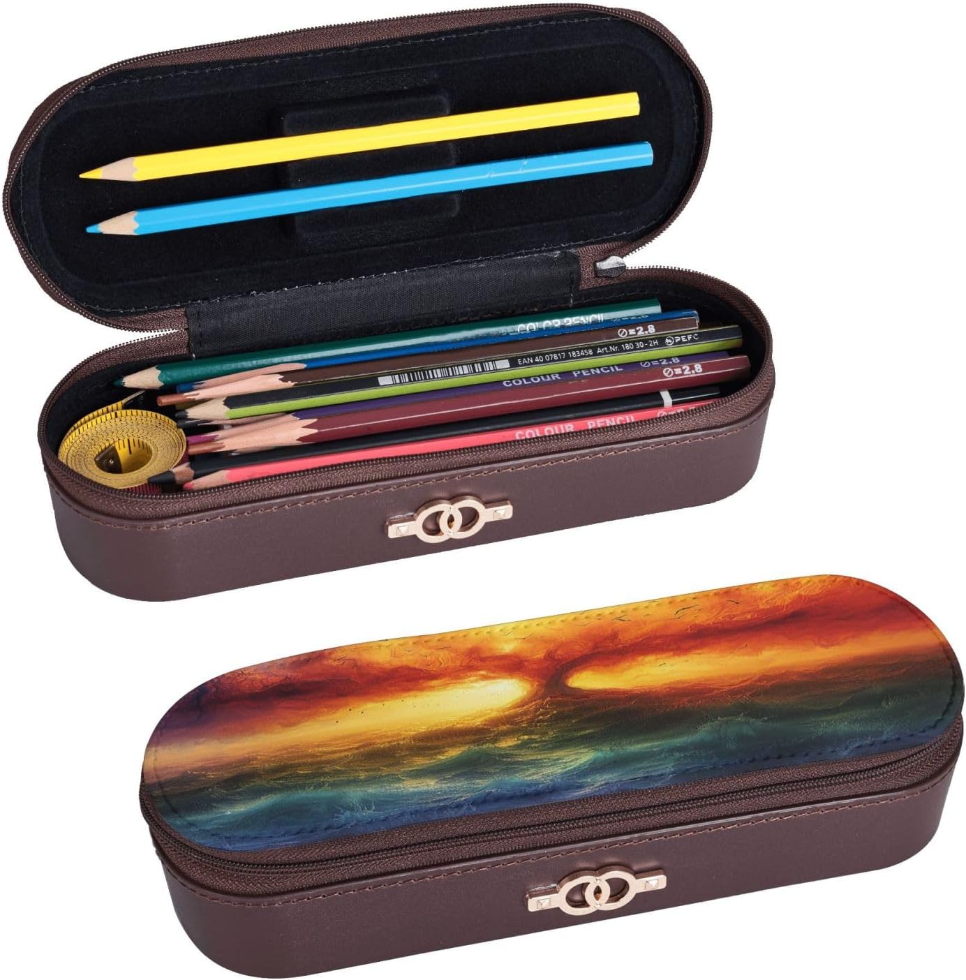 Sky Leather Multi Slot Pen Storage Case image 2