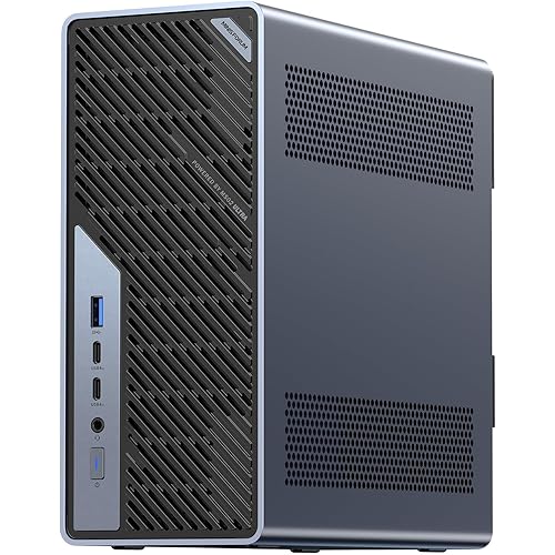 MINISFORUM MS-02 Ultra Workstation Mini PC, Intel Core Ultra 9 285HX (24C/24T, up to 5.5GHz), PCIe 5.0 x16, 32GB RAM 1TB SSD,USB4 v2 80Gbps, Dual 25GbE+10GbE+2.5GbE, Wi-Fi 7, 350W PSU