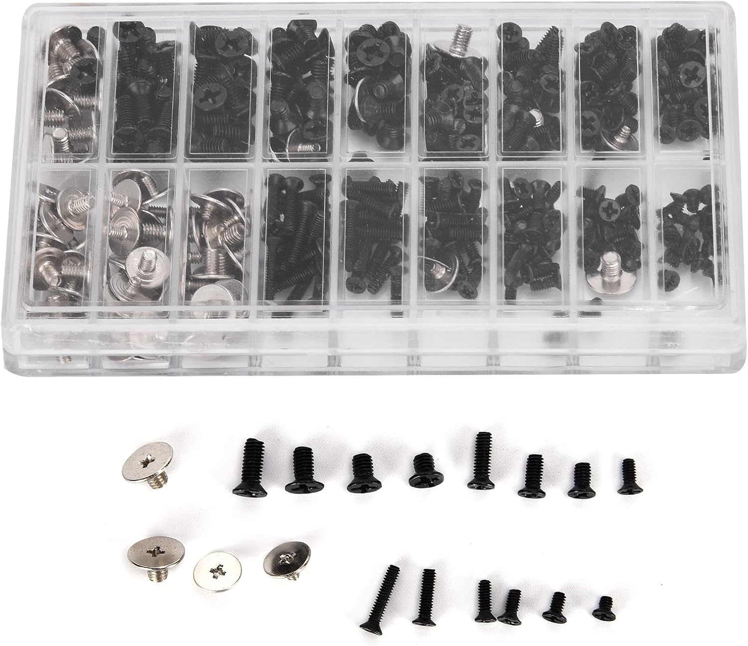 360Pcs M2 M2.5 M3 Cross Screw, Selftapping Screws Selfdrilling Screws