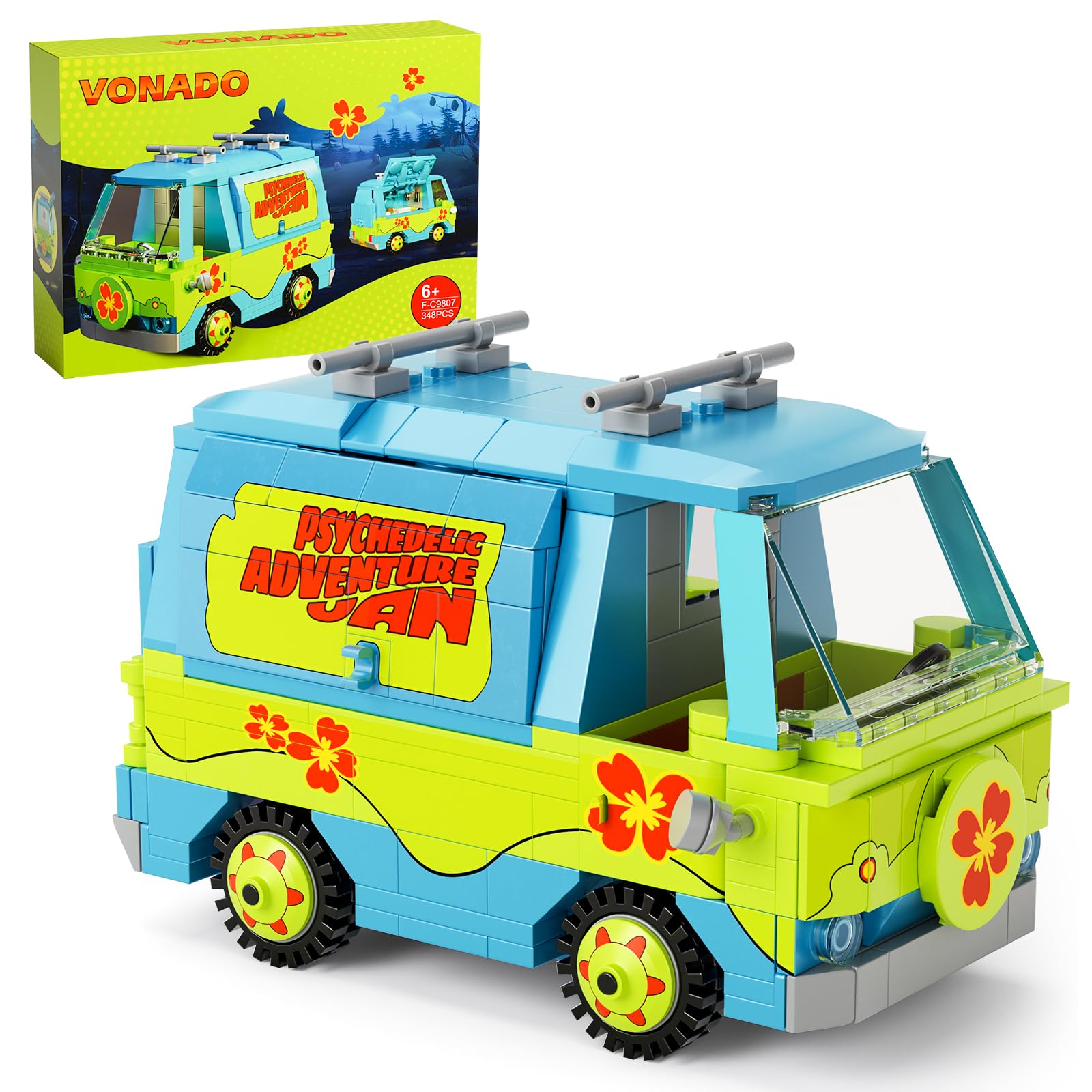 ZIQILIGHTING The Vehicle Machine Building Set - Collectable Car Toy, Idea Gift for Kids Aged 6+ Cartoon Fans (320PCS)