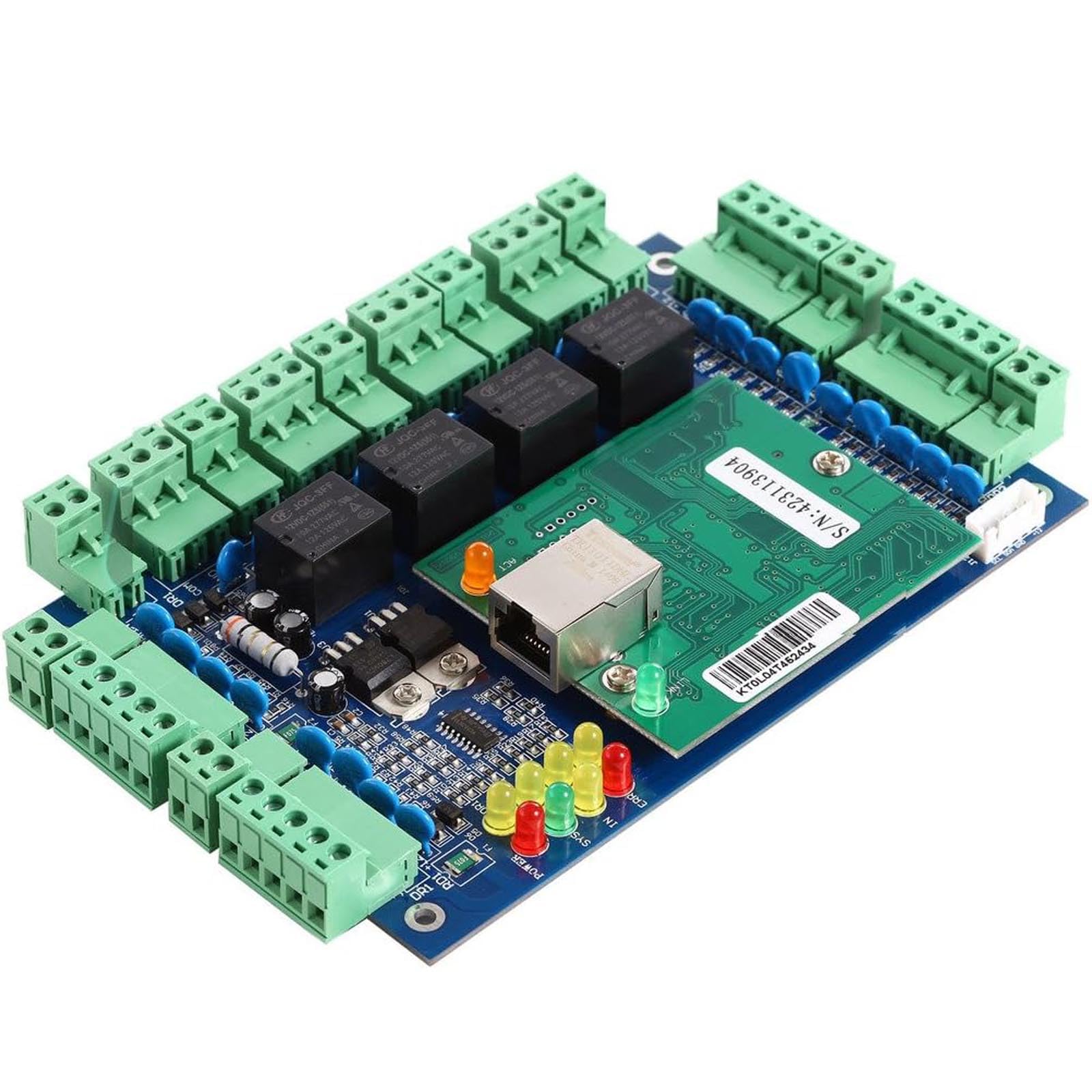 Panel de Control de Acceso de la Puerta de Wiegand Profesional, Sistema de Entrada de Tarjeta Llave, Panel de Control de Acceso de Red de 32 bits TCP/IP 4 Puertos con Software