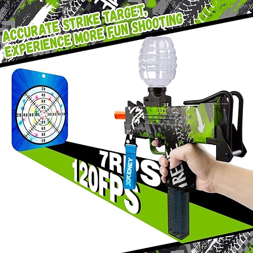 Miniatura 5 de Jokeney Lanzador de bolas de gel, actividades de juego al aire libre en el patio trasero para niños de más de 14 años, regalo ideal azul