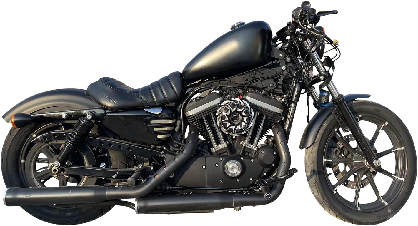 Motorcycle ABS Left & Right Engine Fairing Battery Side Covers for Harley 2014-2022 Sportster XL883 XL1200 883 1200 Forty Eight Seventy Two (Chrome)