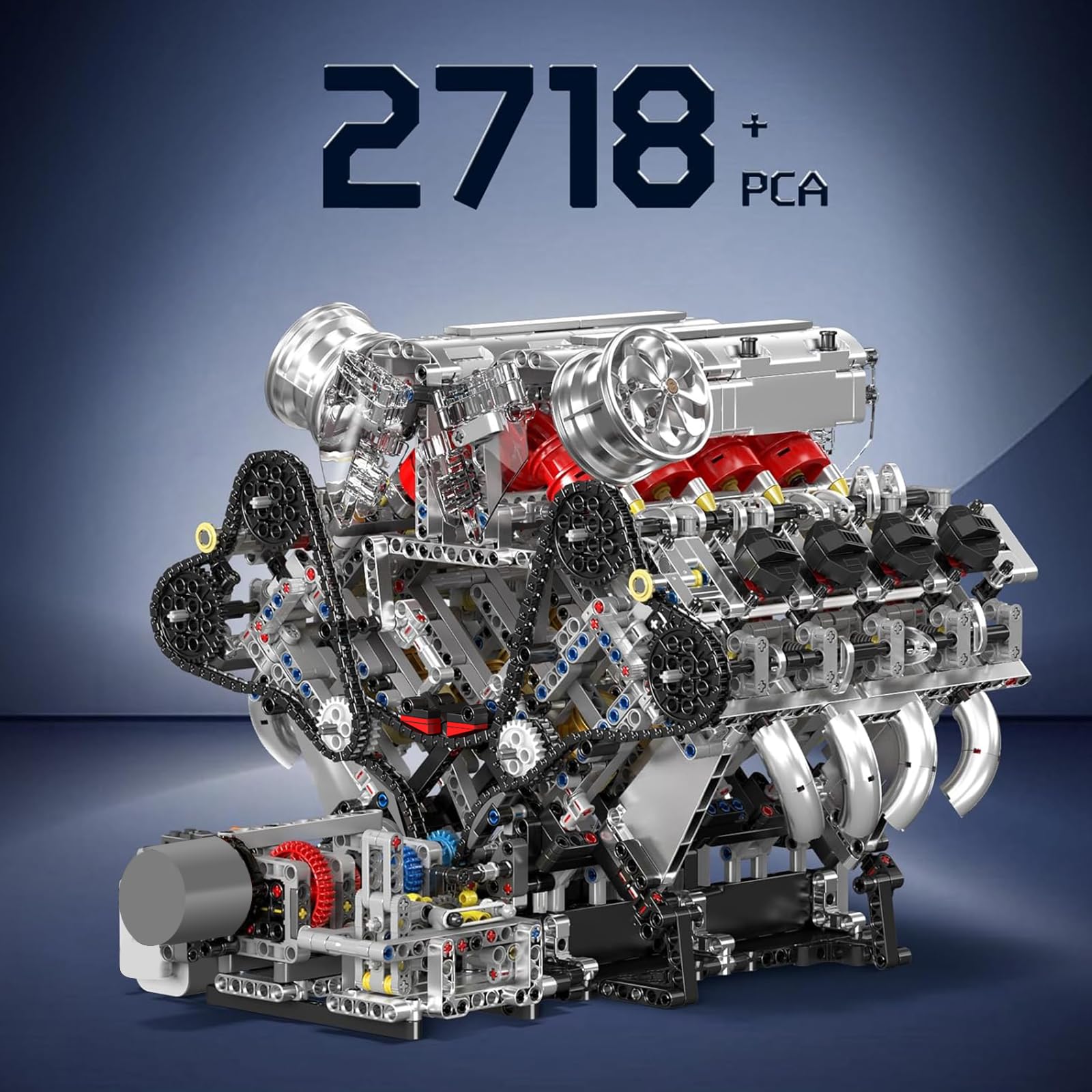 Amazon.co.jp: Mould King 10219 MOC Technik F 488（V 8）8気筒