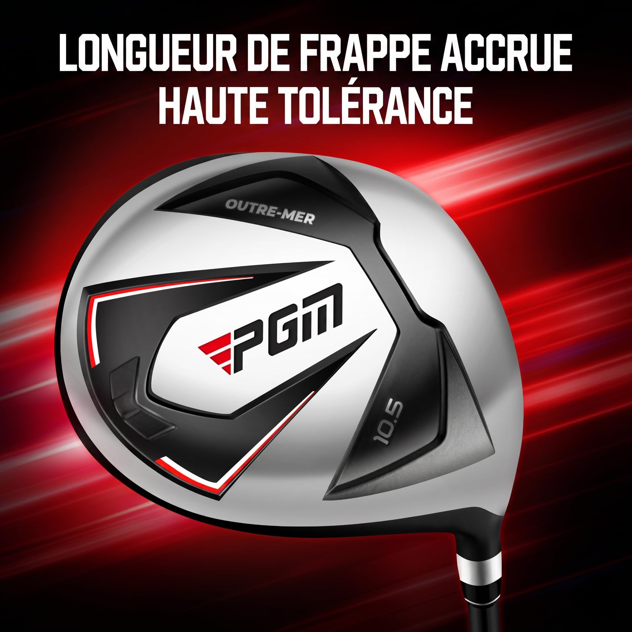 PGM Ensemble de clubs de golf pour homme avec 12 clubs – 4 bois (#1, 3, 5, 4H), 7 fers (#5, 6, 7, 8, 9, PW, SW) et 1 putter – Sac de support de golf