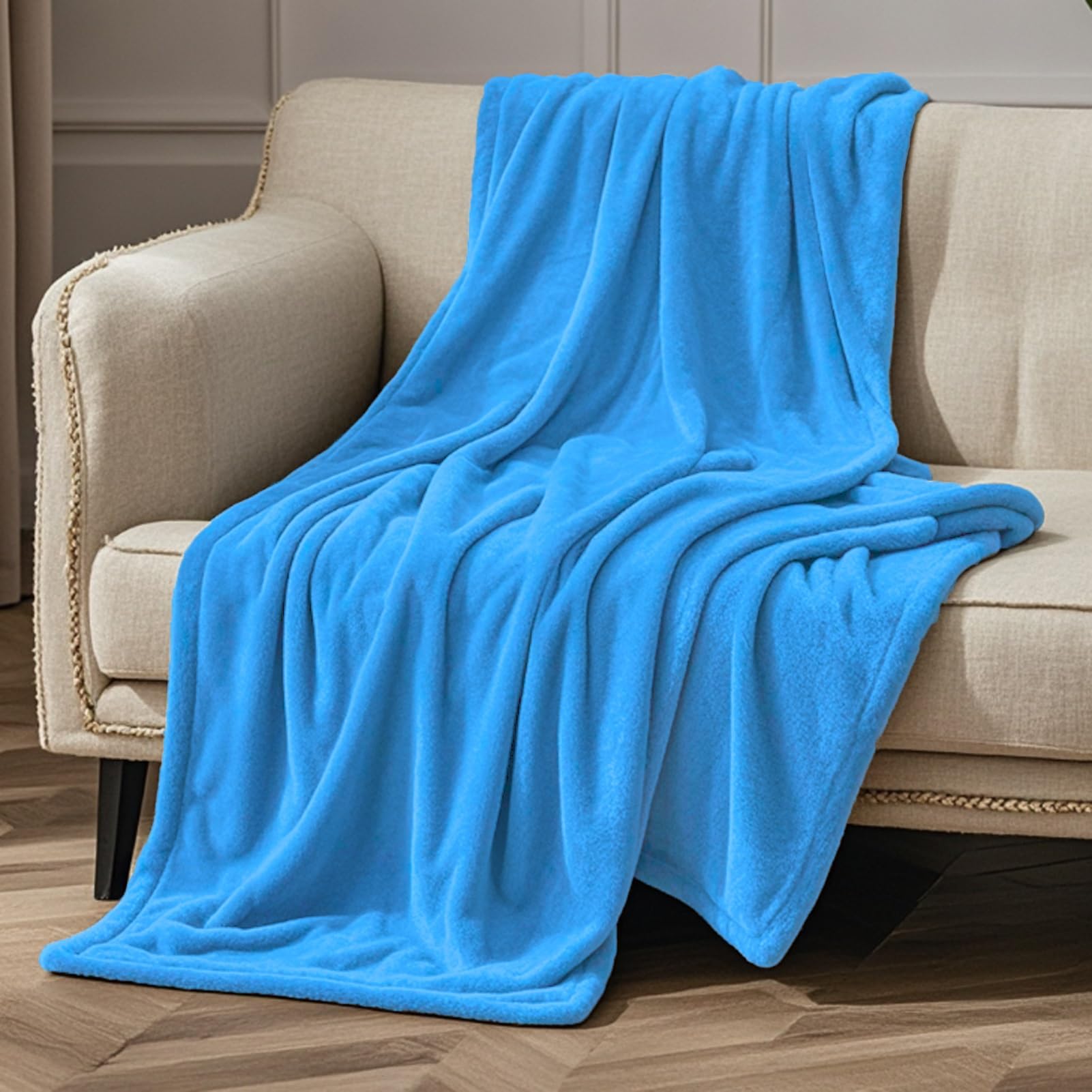 Amazon｜毛布 シングル 夏 80 x 280 cm ふわふわ 暖かい 軽量 ふわとろ