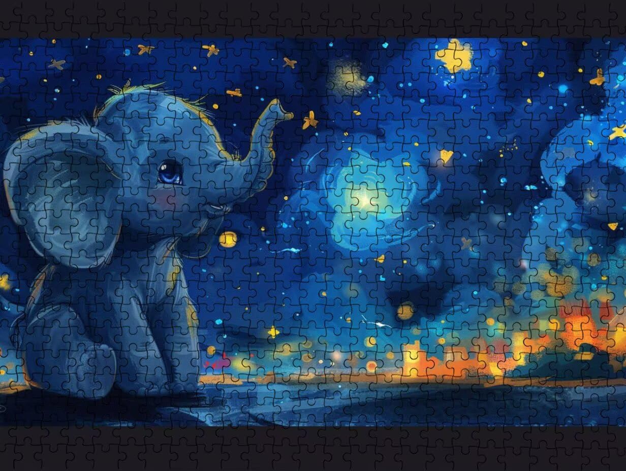 Puzzle per Adulti 5000, Elefante Stellare, legno Classico Puzzles LDYQS6628