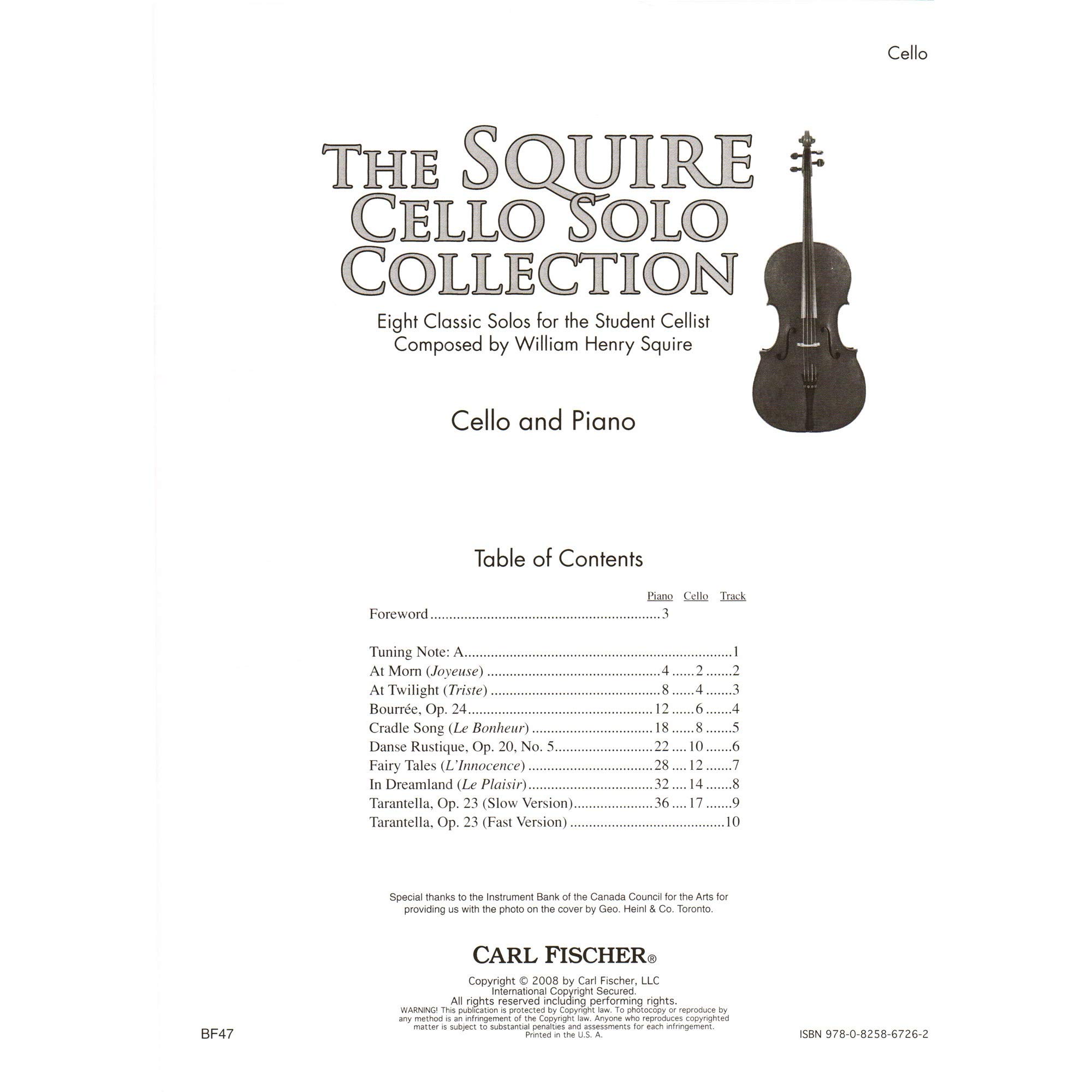 The Squire Cello Solo Collection: MP3 Download - Image 4