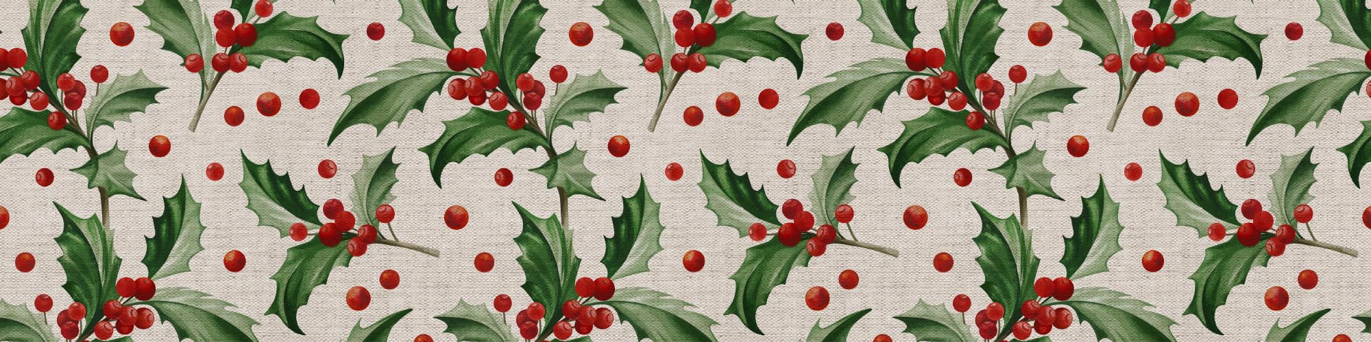 Holly Table Runner 30x120cm