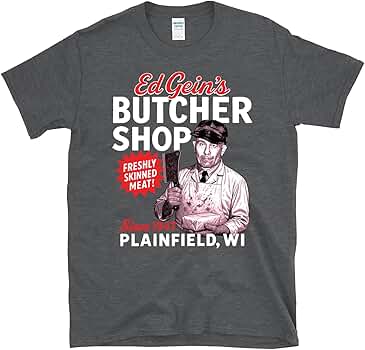 ED GEIN Butcher Shop Retro Throwback 80s Vintage Plainfield Ghoul