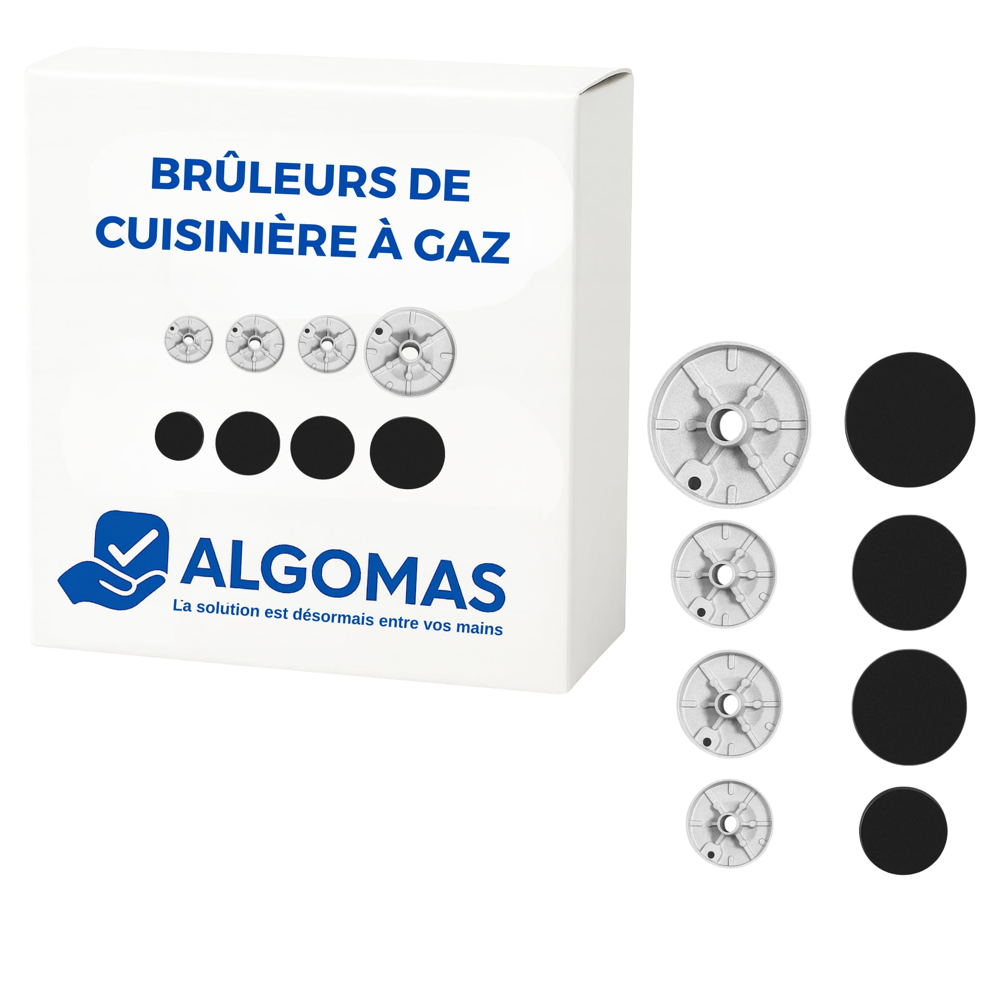 ALGOMAS Brûleurs à gaz universels | Alliage résistant et flamme stable | Améliore les performances | Remplacement pour un usage quotidien | Compatible avec Bosch Balay Teka Siemens