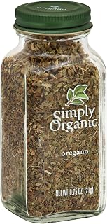 Simply Organic Oregano 0.75 oz - Certified Organic Dried Oregano Leaves for Pizza Sauce, Pasta & Italian Recipes