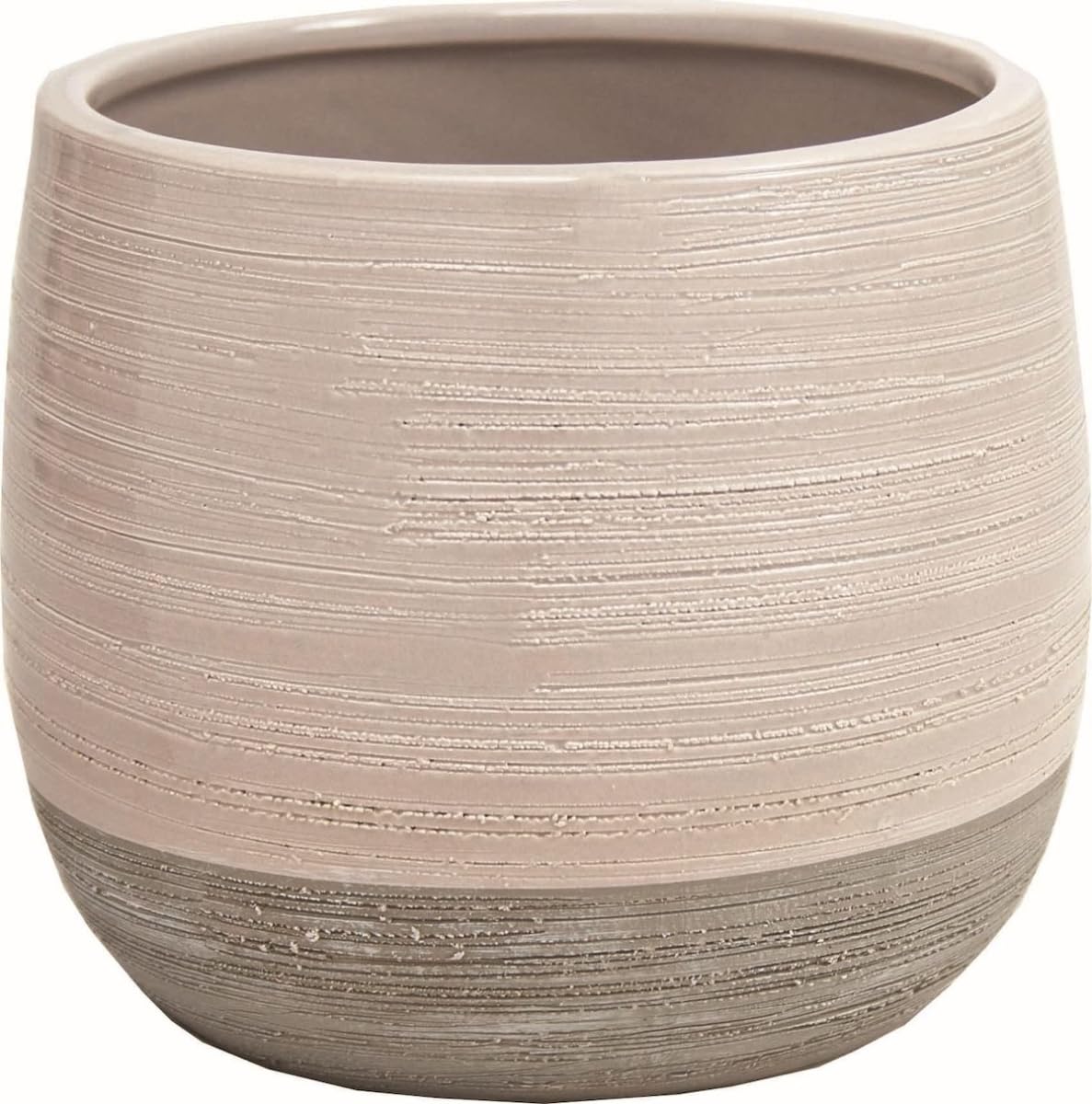 212 Main AI-CE00NGR A Glossy Gray Top & Matte Gray Bottom Planter