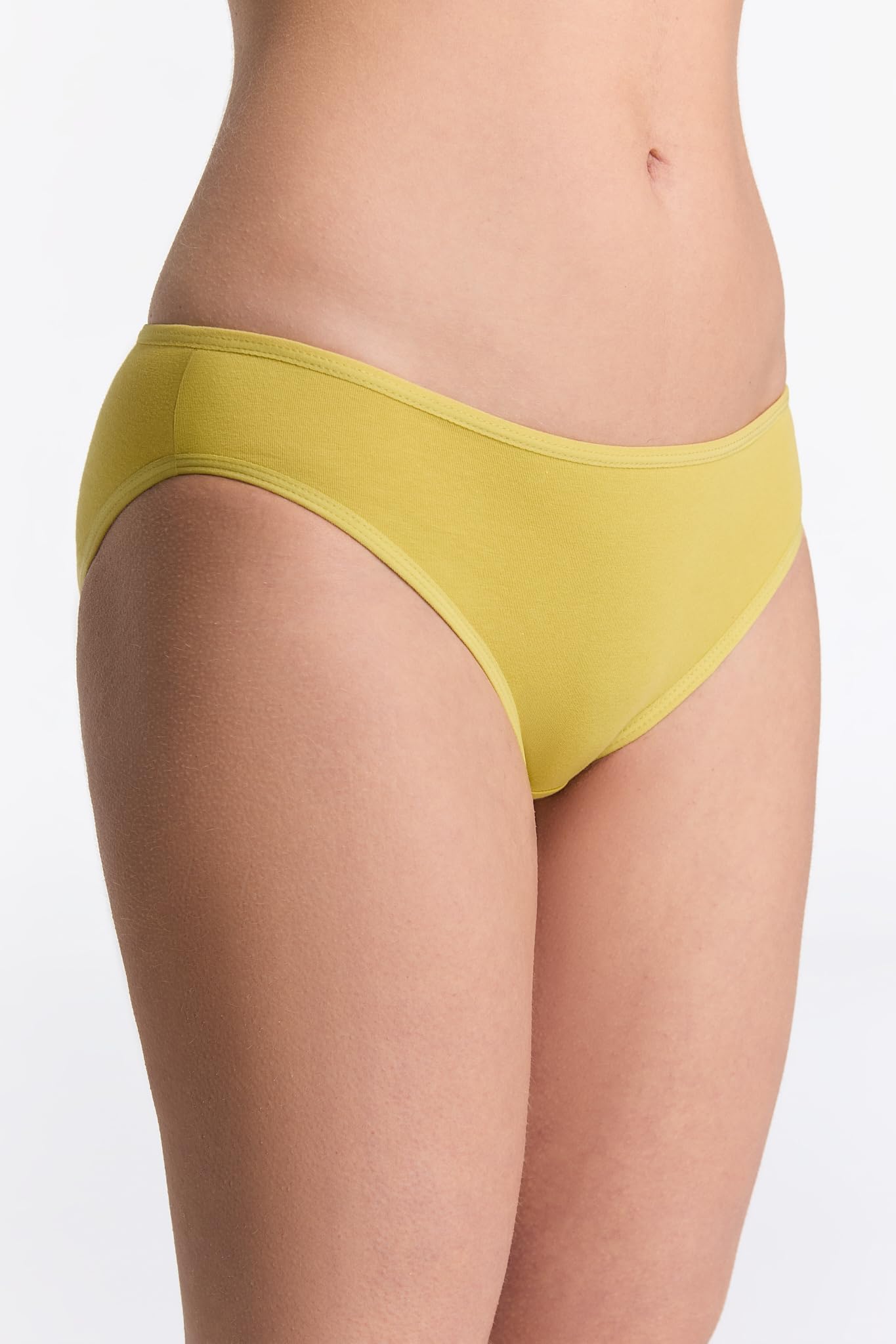 Slip da donna in cotone biologico, certificato GOTS, mutande di alta qualità e confortevoli con elastico in vita sottile
