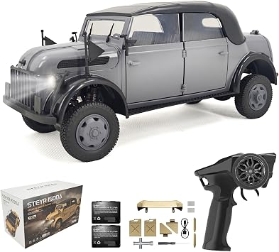 Remote Control Car 1/18 2.4GHz Full-Scale Remote Control Command Vehicle Remote Control Open Car Drive Board with Low Voltage Protection, Camouflage,1 Battery