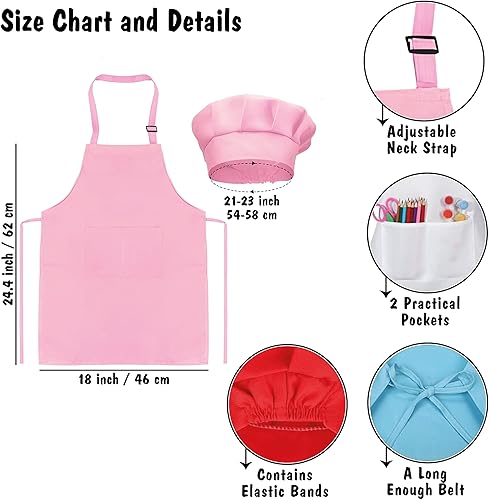 Miniatura 9 de Custom Kids Apron, Personalized Kids Cooking Apron and Chef Hat Set, Kids Play - Painting Apron, Boys Cooking Apron, Little Girls Aprons, Chef Apron